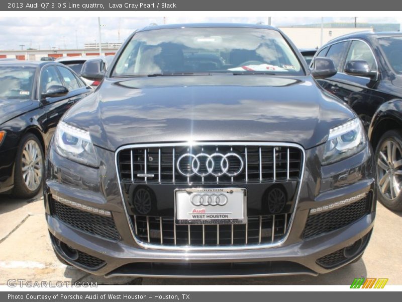 Lava Gray Pearl / Black 2013 Audi Q7 3.0 S Line quattro