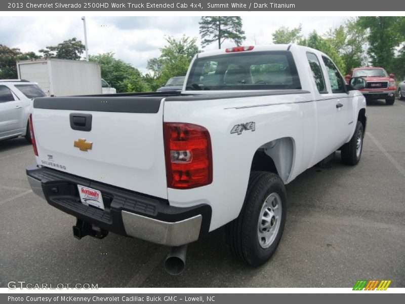 Summit White / Dark Titanium 2013 Chevrolet Silverado 2500HD Work Truck Extended Cab 4x4