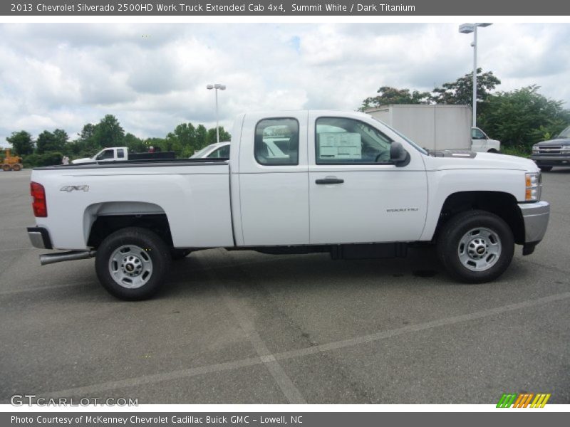 Summit White / Dark Titanium 2013 Chevrolet Silverado 2500HD Work Truck Extended Cab 4x4