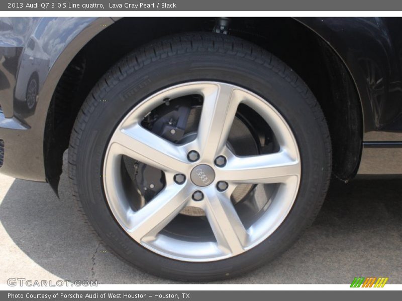 Lava Gray Pearl / Black 2013 Audi Q7 3.0 S Line quattro