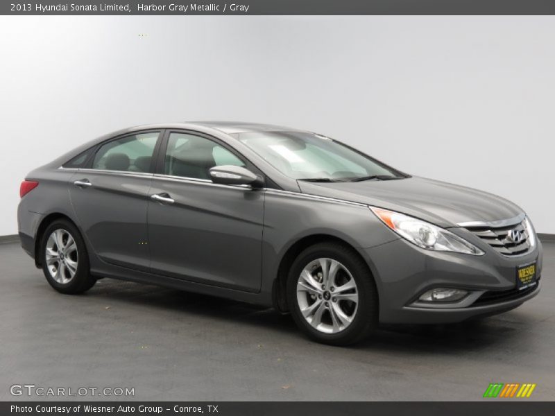 Harbor Gray Metallic / Gray 2013 Hyundai Sonata Limited