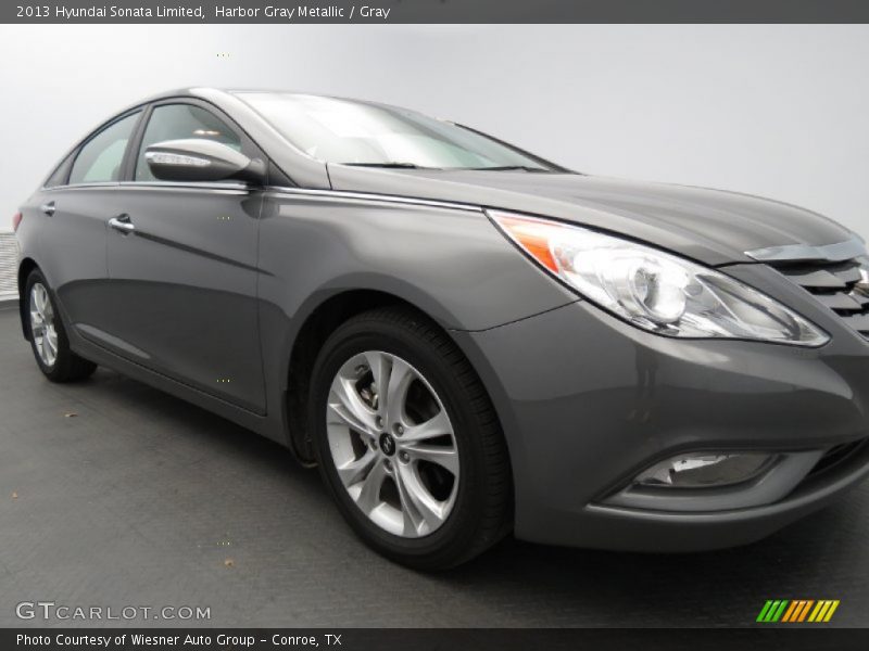 Harbor Gray Metallic / Gray 2013 Hyundai Sonata Limited