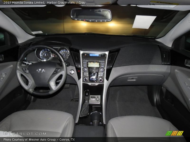 Harbor Gray Metallic / Gray 2013 Hyundai Sonata Limited