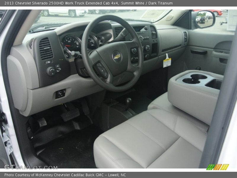 Dark Titanium Interior - 2013 Silverado 2500HD Work Truck Extended Cab 4x4 