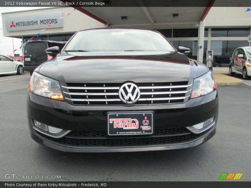 Black / Cornsilk Beige 2012 Volkswagen Passat V6 SE