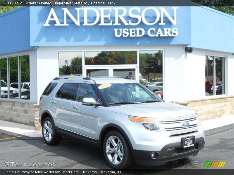 Ingot Silver Metallic / Charcoal Black 2012 Ford Explorer Limited