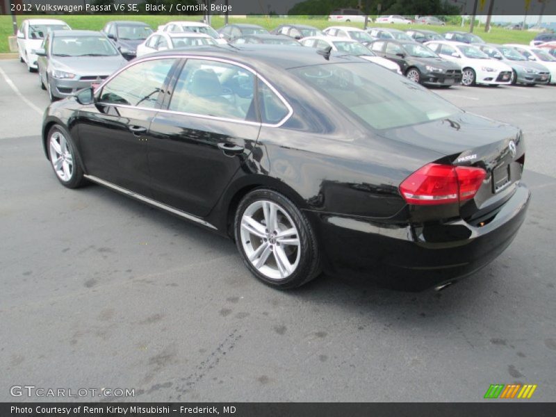 Black / Cornsilk Beige 2012 Volkswagen Passat V6 SE