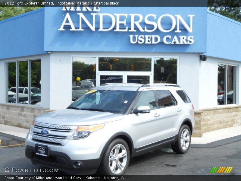 Ingot Silver Metallic / Charcoal Black 2012 Ford Explorer Limited