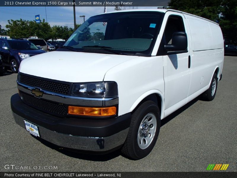 Summit White / Medium Pewter 2013 Chevrolet Express 1500 Cargo Van