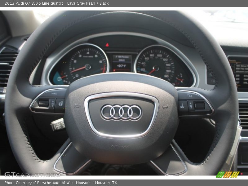 Lava Gray Pearl / Black 2013 Audi Q7 3.0 S Line quattro