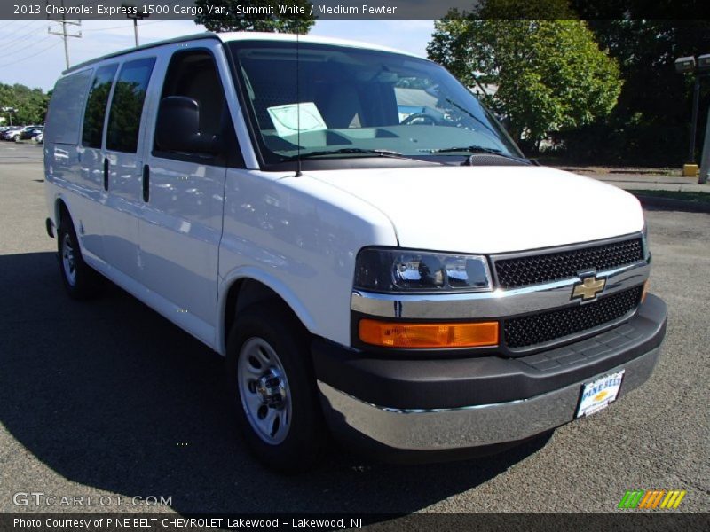 Summit White / Medium Pewter 2013 Chevrolet Express 1500 Cargo Van