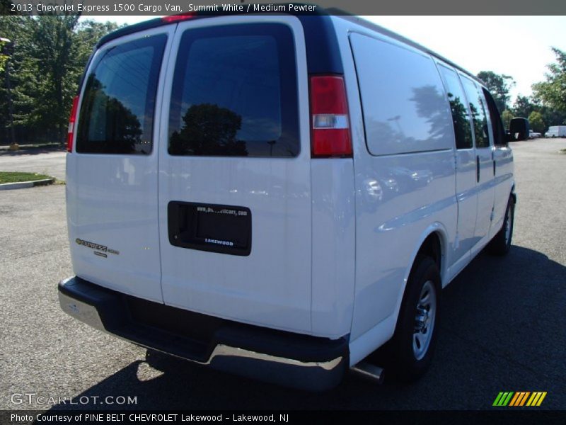 Summit White / Medium Pewter 2013 Chevrolet Express 1500 Cargo Van