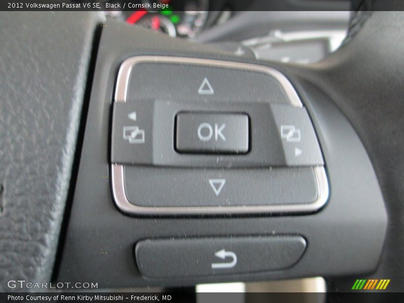 Black / Cornsilk Beige 2012 Volkswagen Passat V6 SE