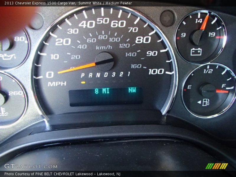 Summit White / Medium Pewter 2013 Chevrolet Express 1500 Cargo Van