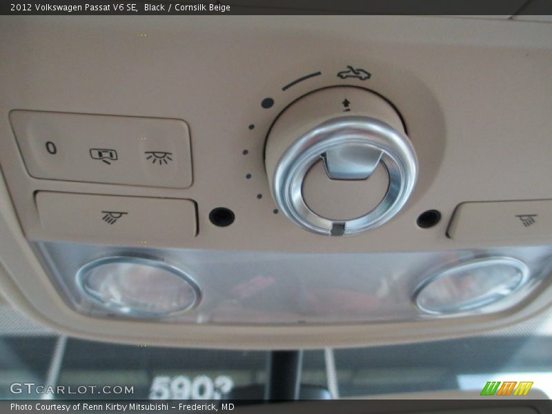 Black / Cornsilk Beige 2012 Volkswagen Passat V6 SE