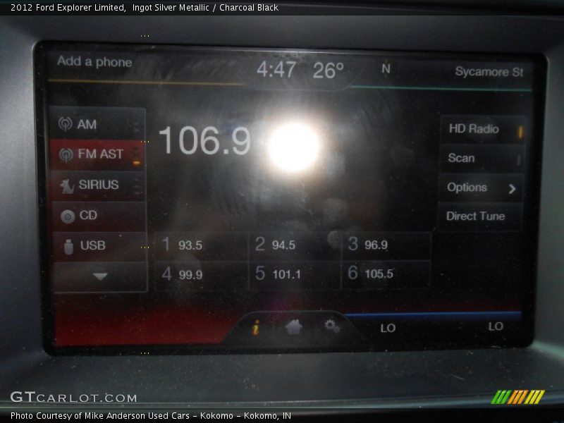 Ingot Silver Metallic / Charcoal Black 2012 Ford Explorer Limited