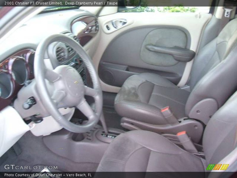 Deep Cranberry Pearl / Taupe 2001 Chrysler PT Cruiser Limited