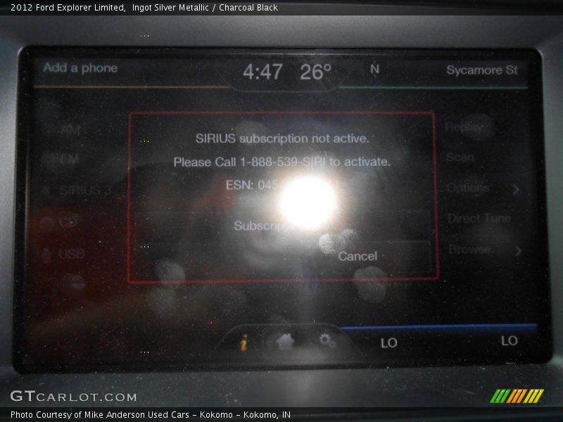 Ingot Silver Metallic / Charcoal Black 2012 Ford Explorer Limited