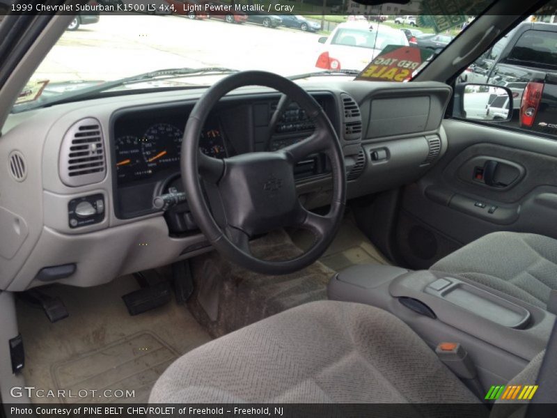Light Pewter Metallic / Gray 1999 Chevrolet Suburban K1500 LS 4x4