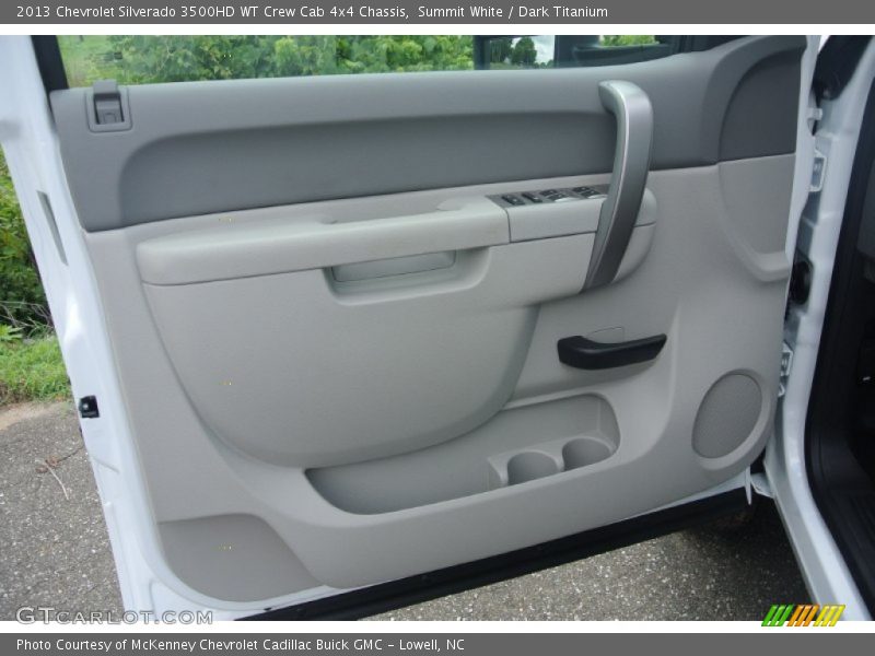 Summit White / Dark Titanium 2013 Chevrolet Silverado 3500HD WT Crew Cab 4x4 Chassis