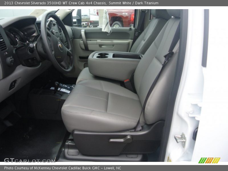 Summit White / Dark Titanium 2013 Chevrolet Silverado 3500HD WT Crew Cab 4x4 Chassis