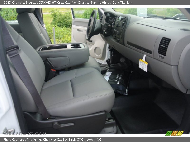 Summit White / Dark Titanium 2013 Chevrolet Silverado 3500HD WT Crew Cab 4x4 Chassis