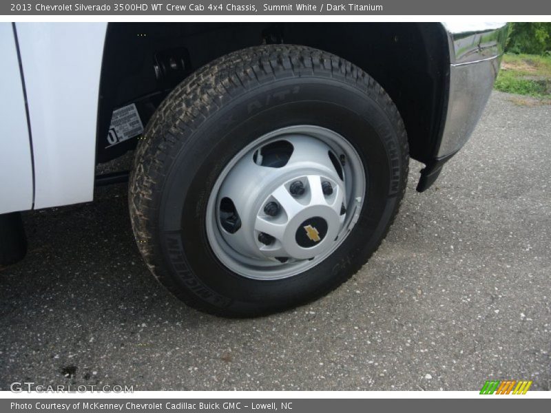 Summit White / Dark Titanium 2013 Chevrolet Silverado 3500HD WT Crew Cab 4x4 Chassis