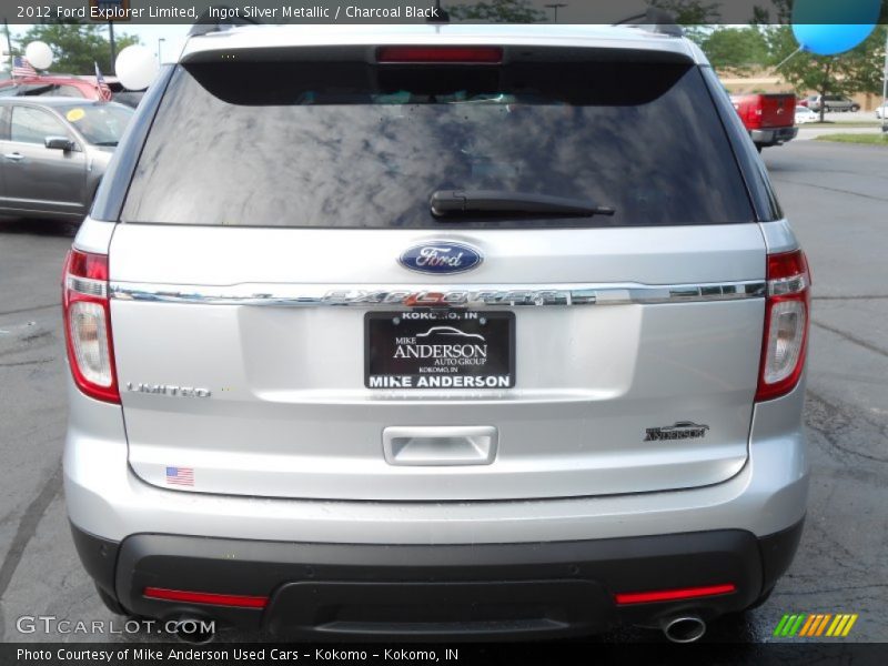 Ingot Silver Metallic / Charcoal Black 2012 Ford Explorer Limited