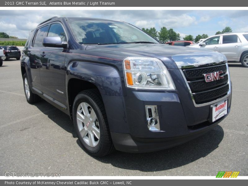 Atlantis Blue Metallic / Light Titanium 2013 GMC Terrain SLE