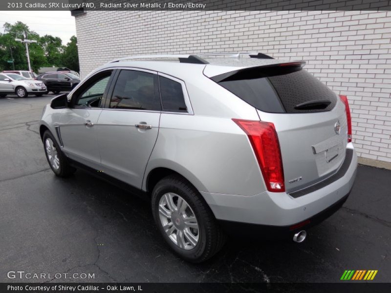 Radiant Silver Metallic / Ebony/Ebony 2013 Cadillac SRX Luxury FWD