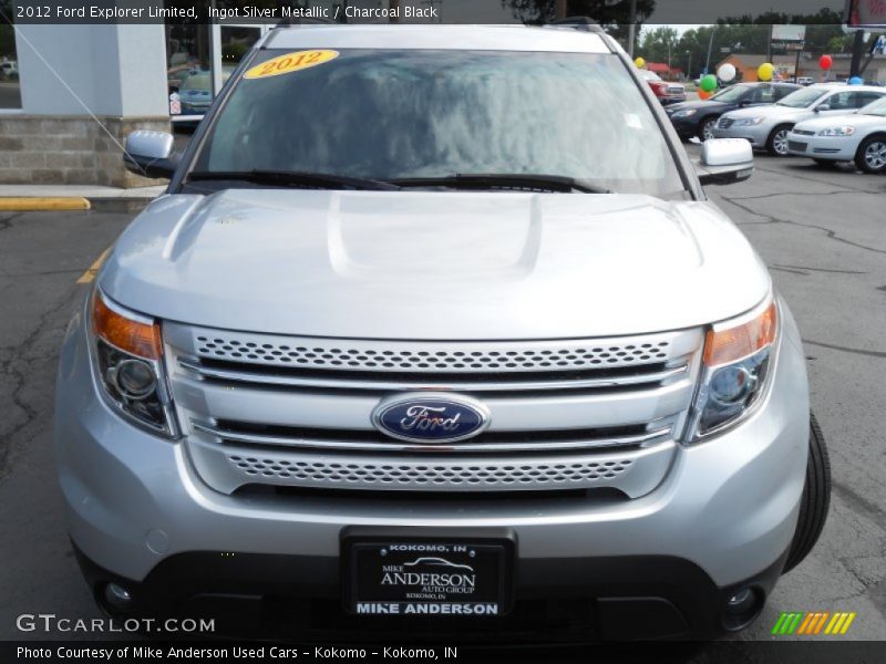 Ingot Silver Metallic / Charcoal Black 2012 Ford Explorer Limited