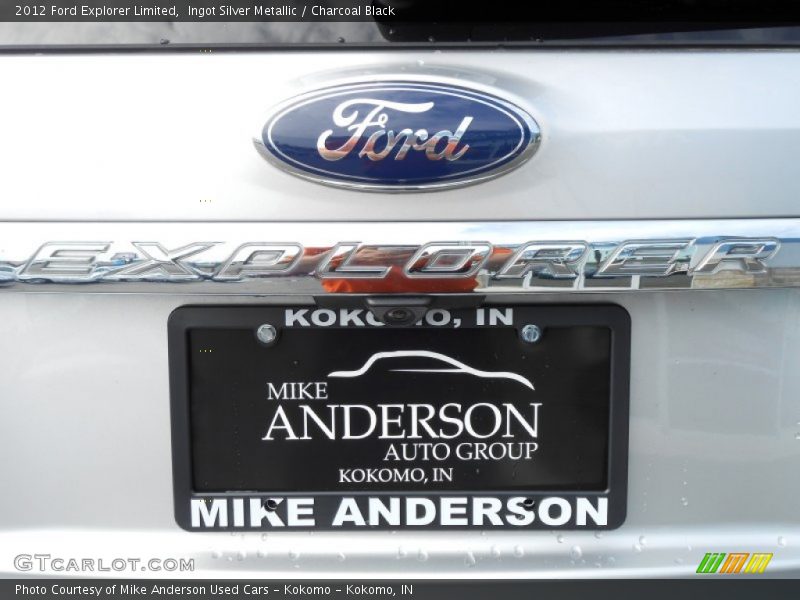 Ingot Silver Metallic / Charcoal Black 2012 Ford Explorer Limited