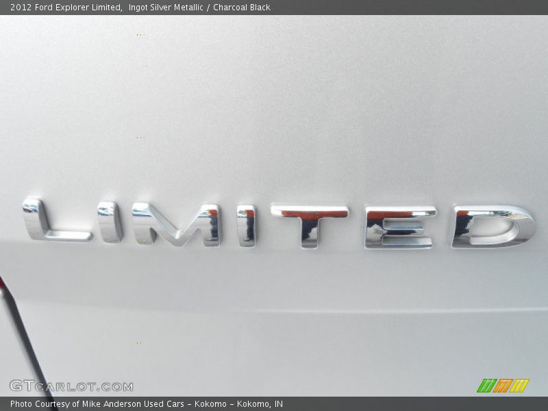 Ingot Silver Metallic / Charcoal Black 2012 Ford Explorer Limited