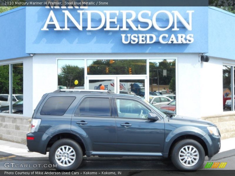 Steel Blue Metallic / Stone 2010 Mercury Mariner I4 Premier