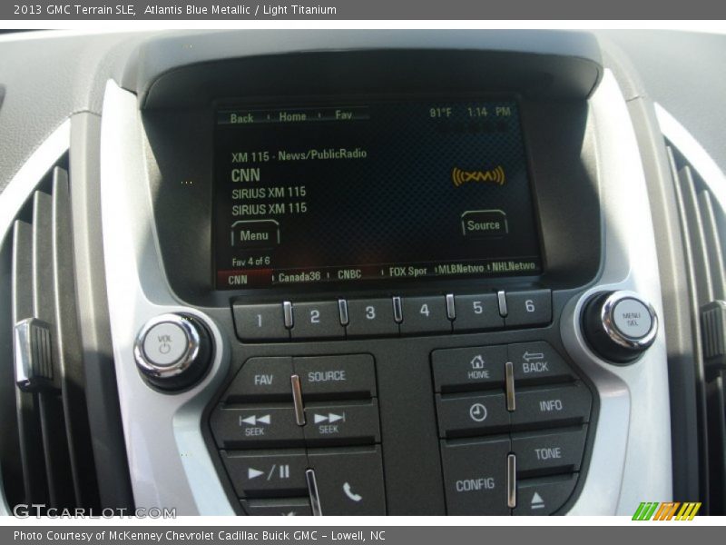 Atlantis Blue Metallic / Light Titanium 2013 GMC Terrain SLE