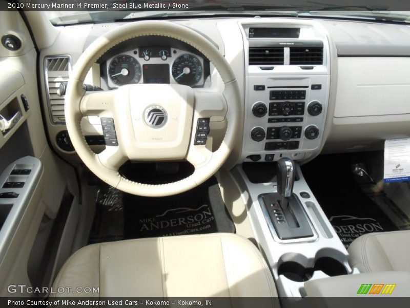 Steel Blue Metallic / Stone 2010 Mercury Mariner I4 Premier