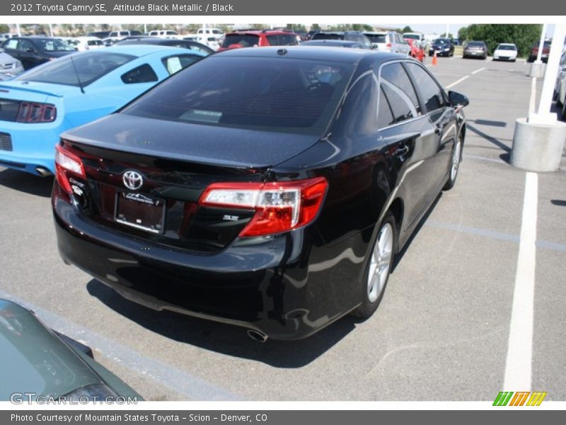 Attitude Black Metallic / Black 2012 Toyota Camry SE