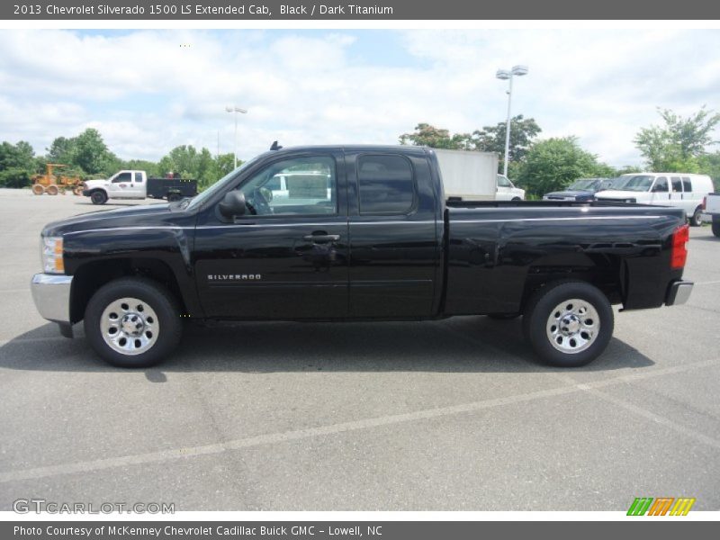 Black / Dark Titanium 2013 Chevrolet Silverado 1500 LS Extended Cab
