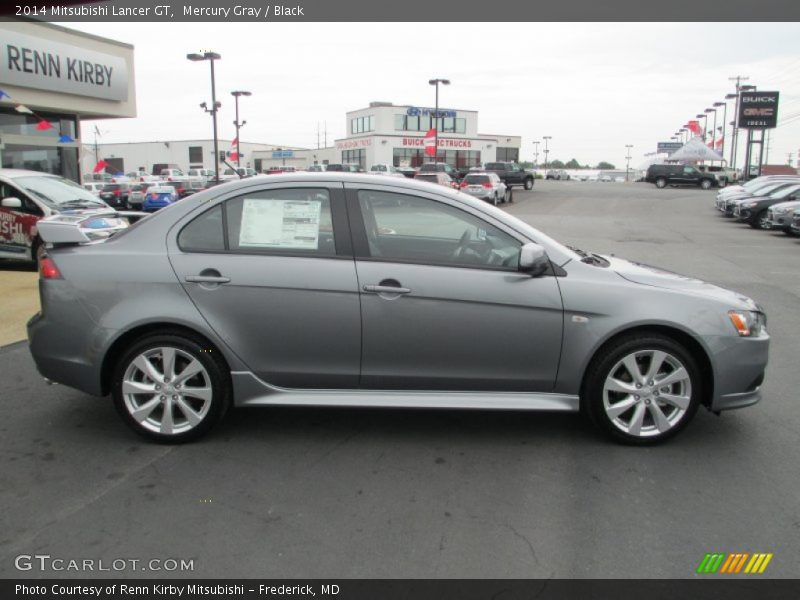 Mercury Gray / Black 2014 Mitsubishi Lancer GT