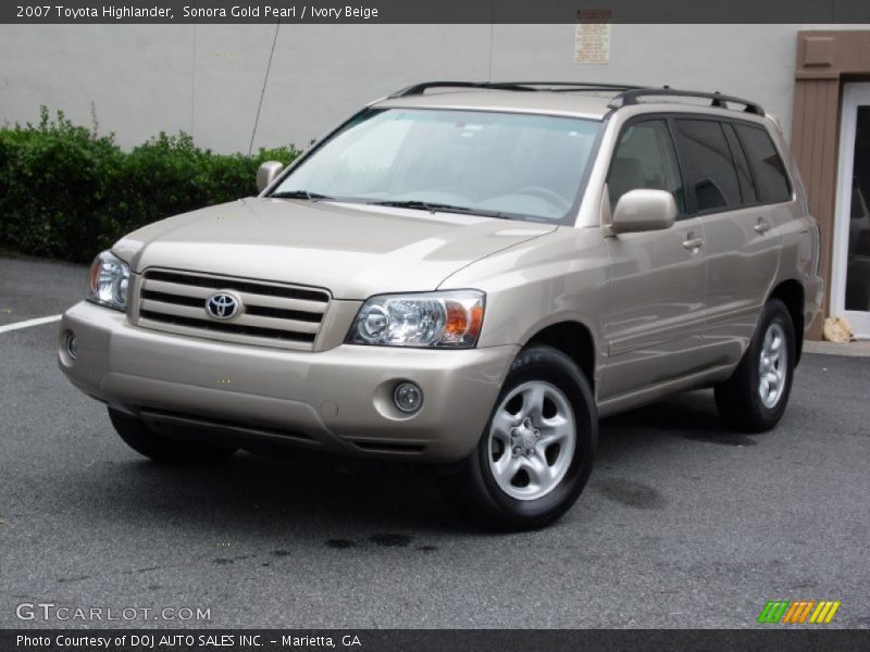 Sonora Gold Pearl / Ivory Beige 2007 Toyota Highlander