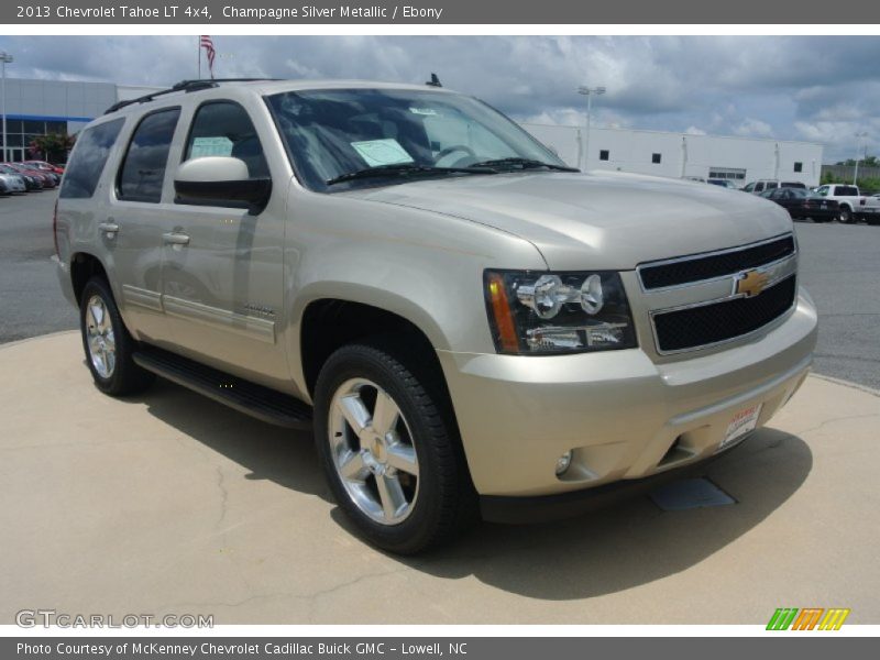 Champagne Silver Metallic / Ebony 2013 Chevrolet Tahoe LT 4x4