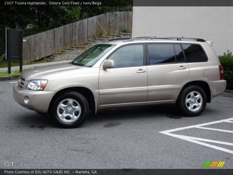 Sonora Gold Pearl / Ivory Beige 2007 Toyota Highlander