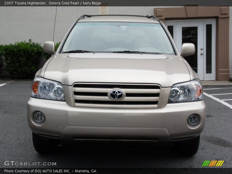 Sonora Gold Pearl / Ivory Beige 2007 Toyota Highlander