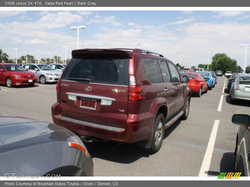 Salsa Red Pearl / Dark Gray 2008 Lexus GX 470