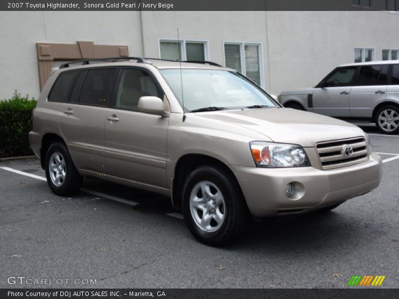 Sonora Gold Pearl / Ivory Beige 2007 Toyota Highlander