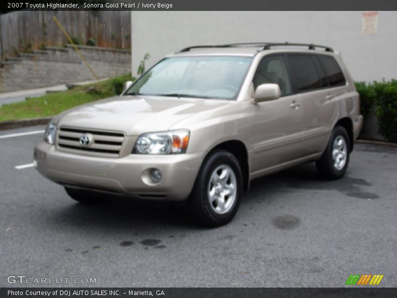 Sonora Gold Pearl / Ivory Beige 2007 Toyota Highlander