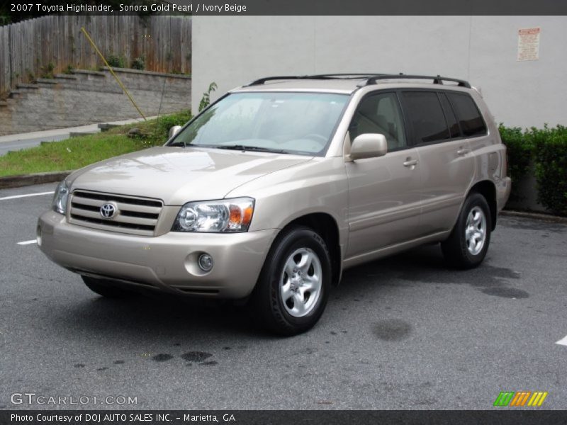 Sonora Gold Pearl / Ivory Beige 2007 Toyota Highlander