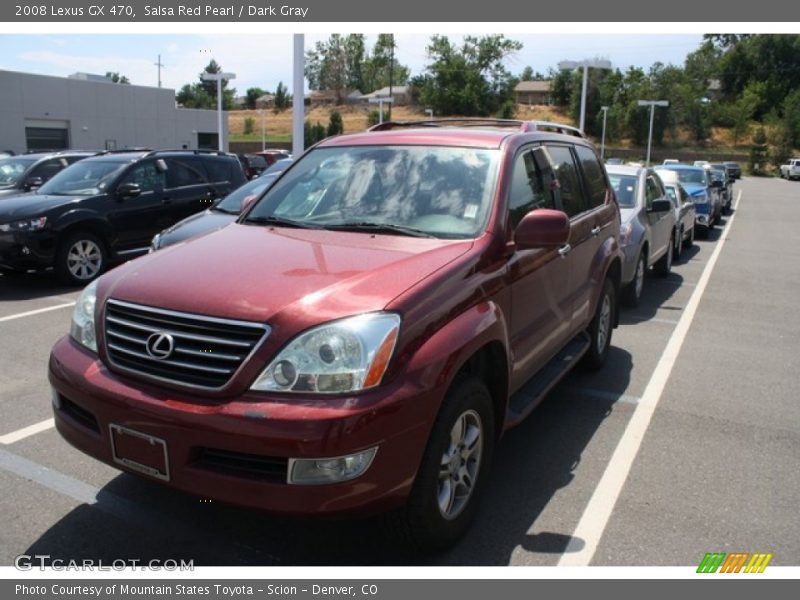 Salsa Red Pearl / Dark Gray 2008 Lexus GX 470