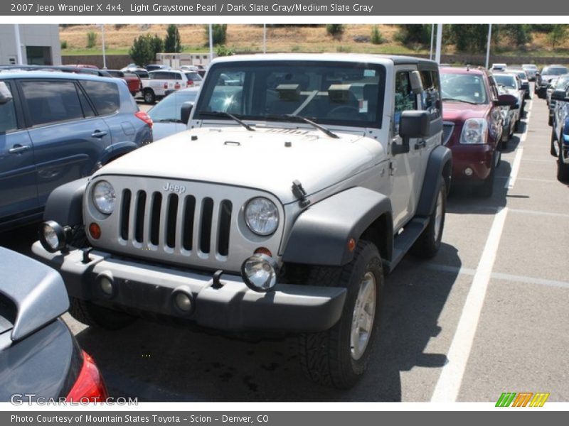Light Graystone Pearl / Dark Slate Gray/Medium Slate Gray 2007 Jeep Wrangler X 4x4