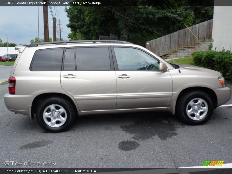 Sonora Gold Pearl / Ivory Beige 2007 Toyota Highlander